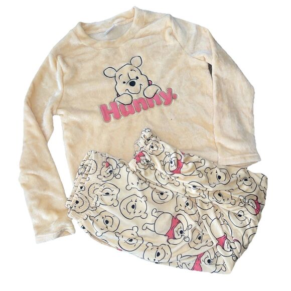 Disney Other - DISNEY WINNIE THE POOH Hunny Warm Fleece Matching Pajama Set Size Small 4-6
